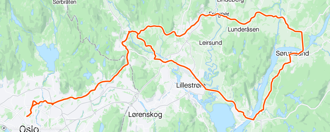 Mapa da atividade, Afternoon Riders
