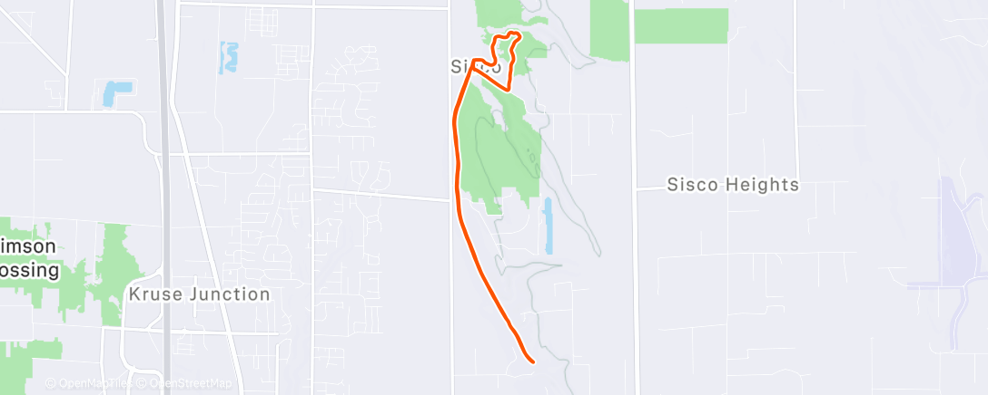 Карта физической активности (Lunch Trail Run)