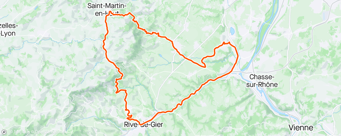 Map of the activity, Sortie vélo dans l'après-midi💨💨