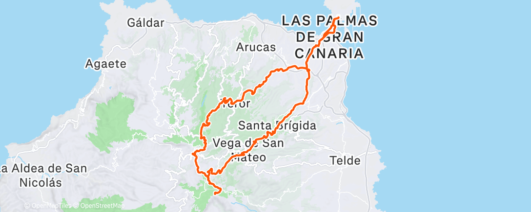 Map of the activity, Morning Ride