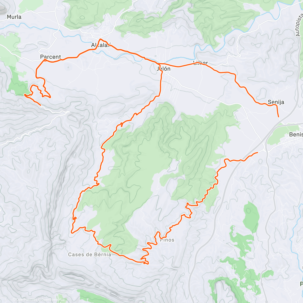 Map of the activity, Waited for the rain to end, hill reps & nice loop