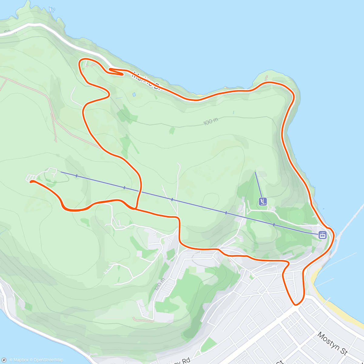 Map of the activity, Climb #3: Great Orme