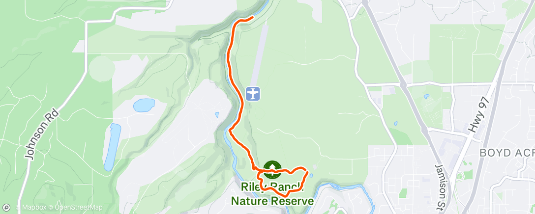 Map of the activity, Group run!