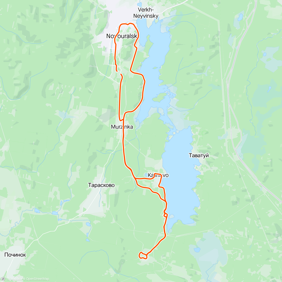 Map of the activity, Покатушка до Таватуя