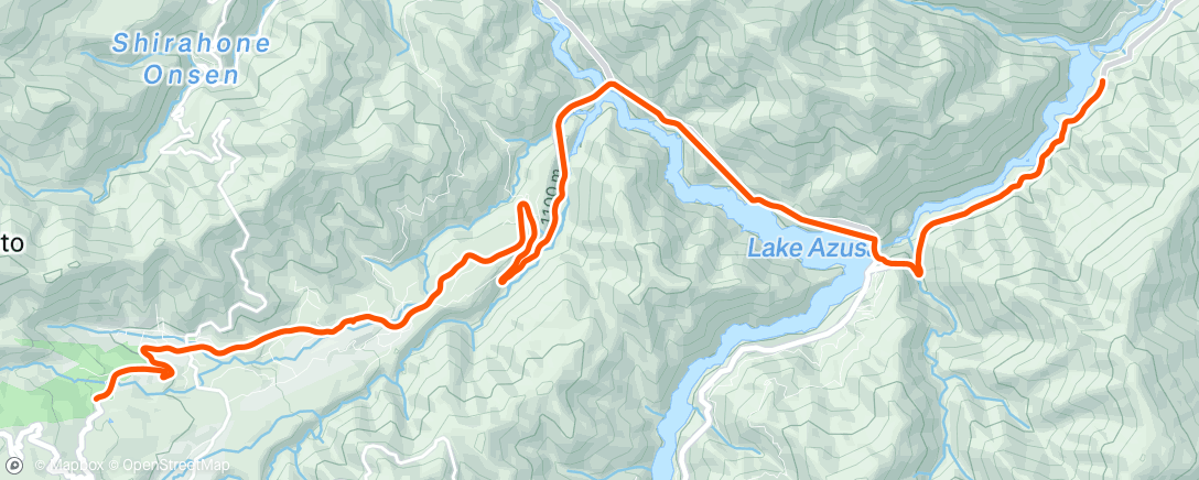Map of the activity, ランチタイム ライド