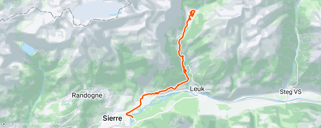 Map of the activity, Sortie vélo le midi