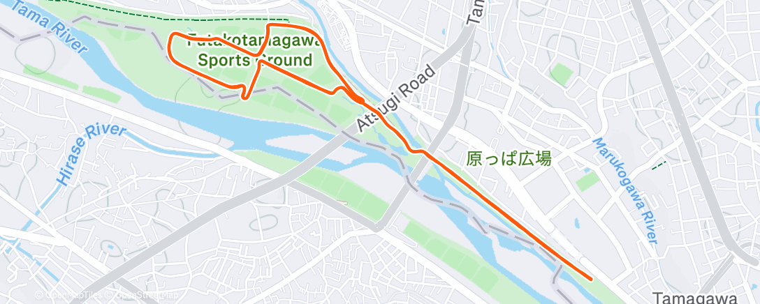 Карта физической активности (Afternoon Run)