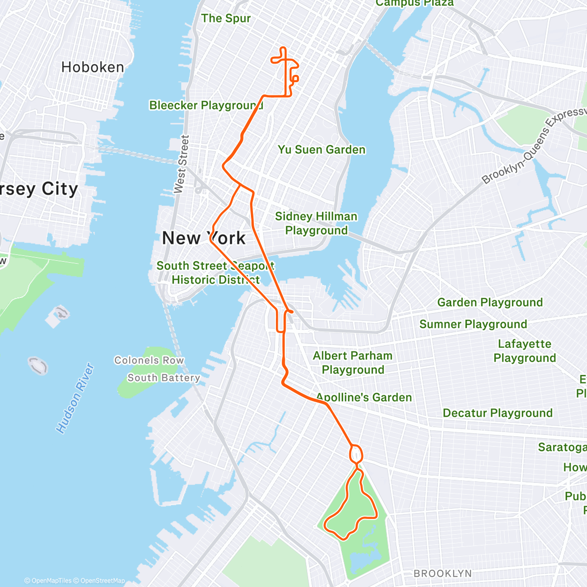 Map of the activity, Zwift - PMA 4 No Vomit Till Brooklyn