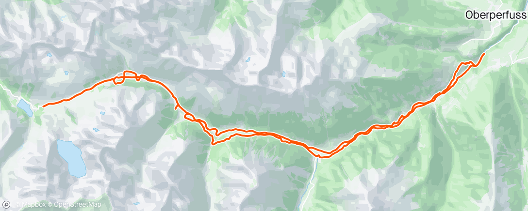 Mapa da atividade, Volta de bicicleta de montanha vespertina