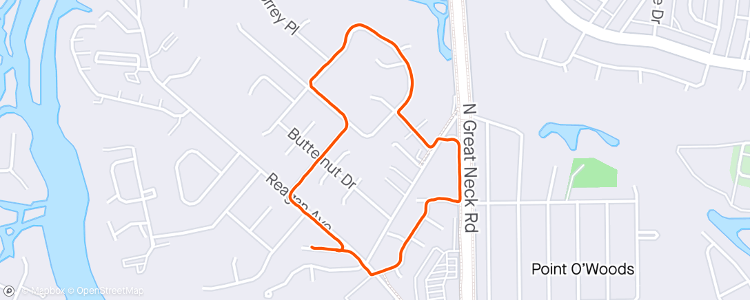 Map of the activity, 🔋 ☁️ Evening Walk