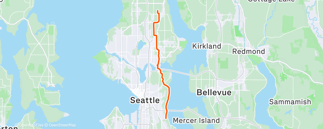 Mapa da atividade, Cross Town Jaunt