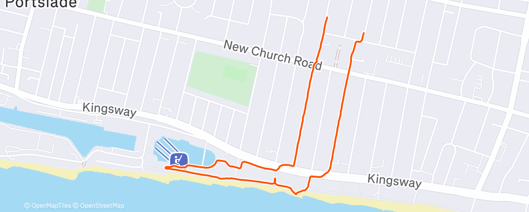 Map of the activity, Afternoon Walk