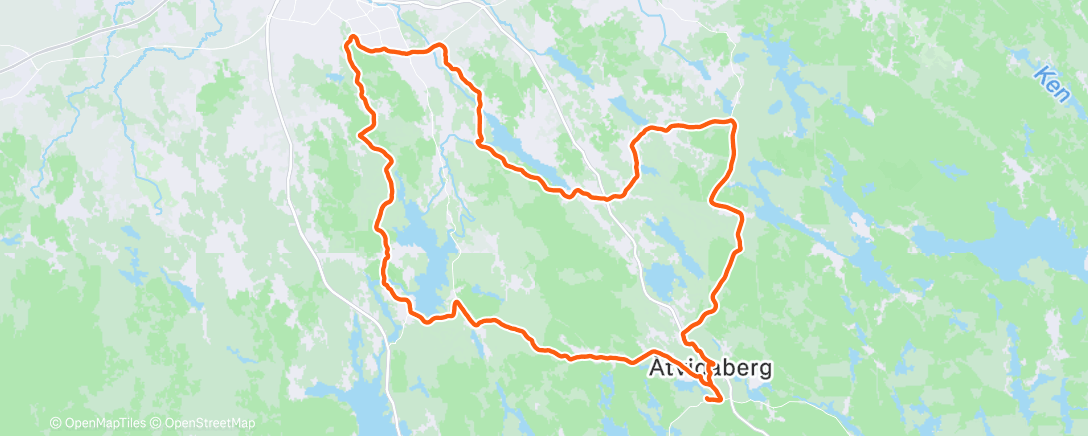 Map of the activity, Morning Ride