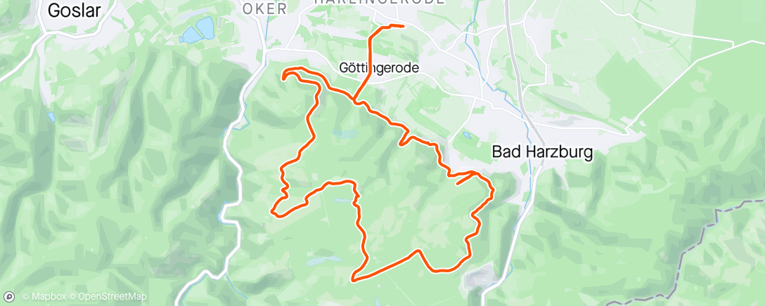 Map of the activity, Harzburger Bergmarathon Course recon. - erster Trail run 2024 🤙