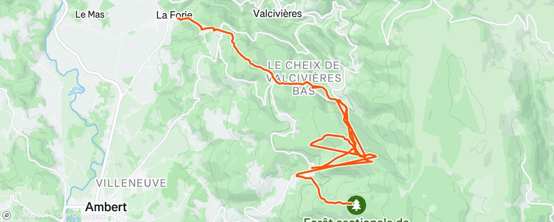 Map of the activity, Team camp J2