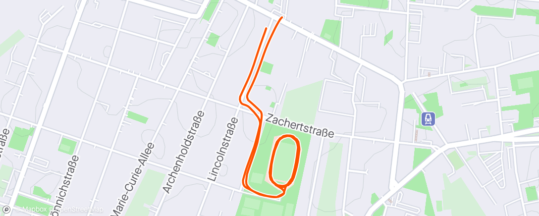 Map of the activity, Lauf am Morgen ☁️