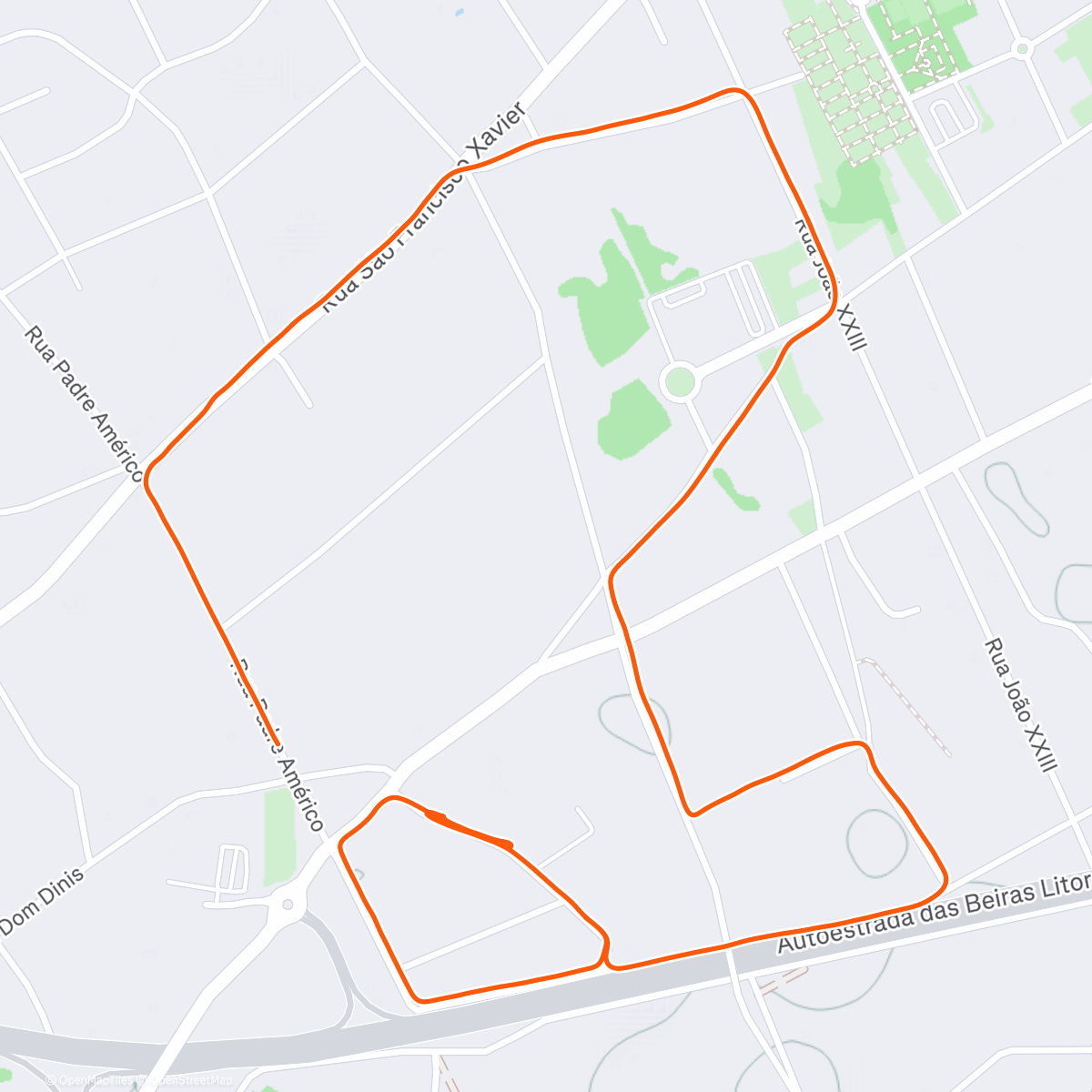 Map of the activity, Xmas Lunch Run 🏃💨🎄