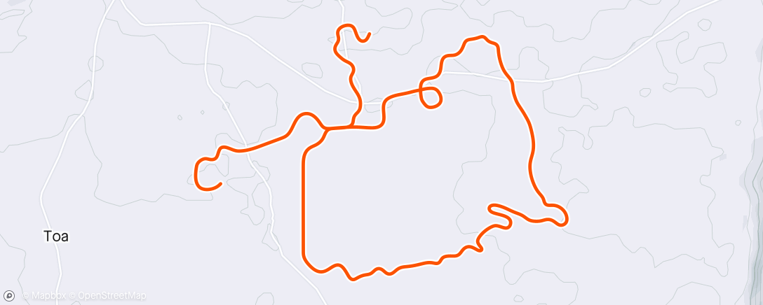 Map of the activity, Zwift - Slow Motion in Makuri Islands