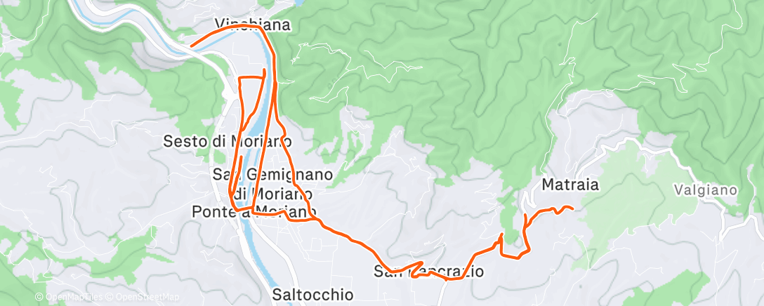 Карта физической активности (Tuscan Sun)