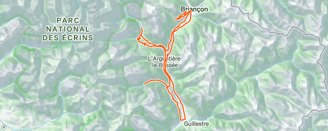 Map of the activity, Sale temps pour les … glaciers 🏔️