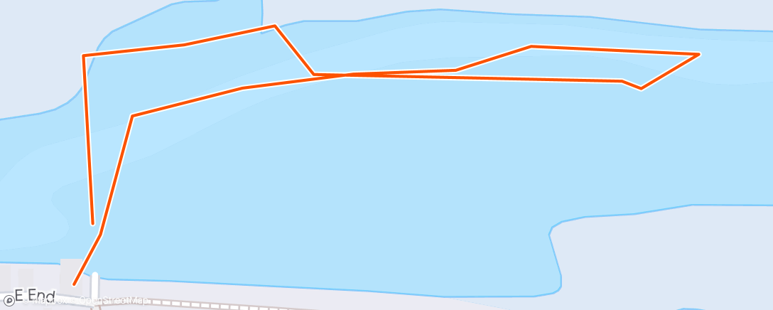 Mapa de la actividad, Afternoon Swim