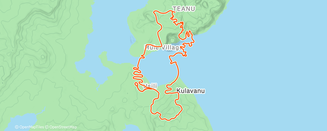 Карта физической активности (Zwift - Muir And The Mountain in Watopia)