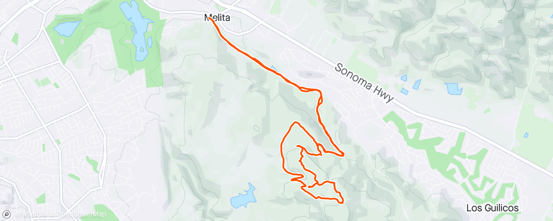Map of the activity, First Ride in a Long Time.