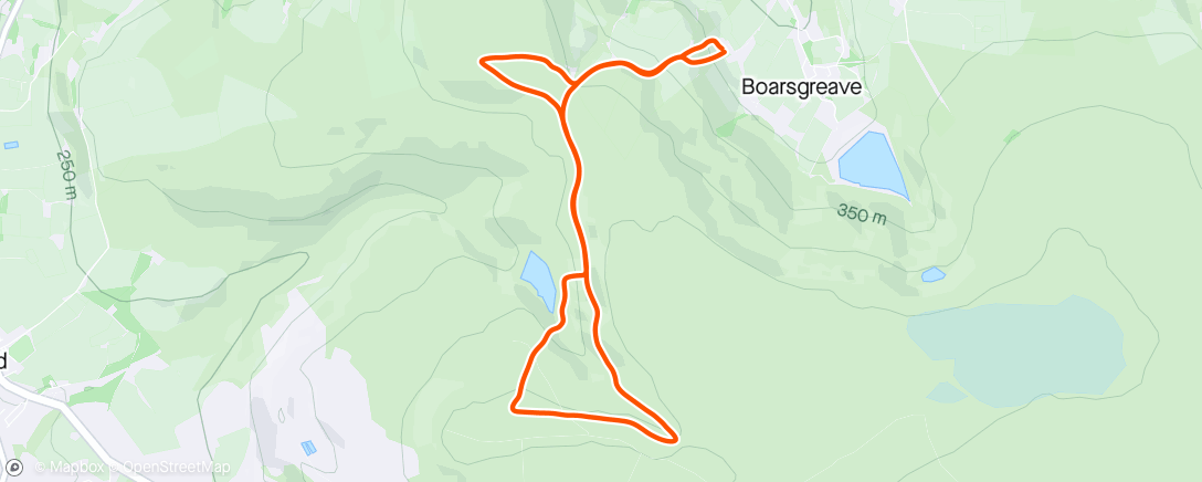 Map of the activity, Foe Edge fell race