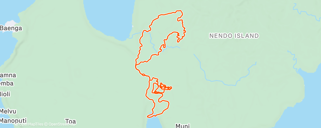 Map of the activity, Zwift - Group Ride: Standard - Stage 1 - Tour de Zwift on Chasing the Sun in Makuri Islands