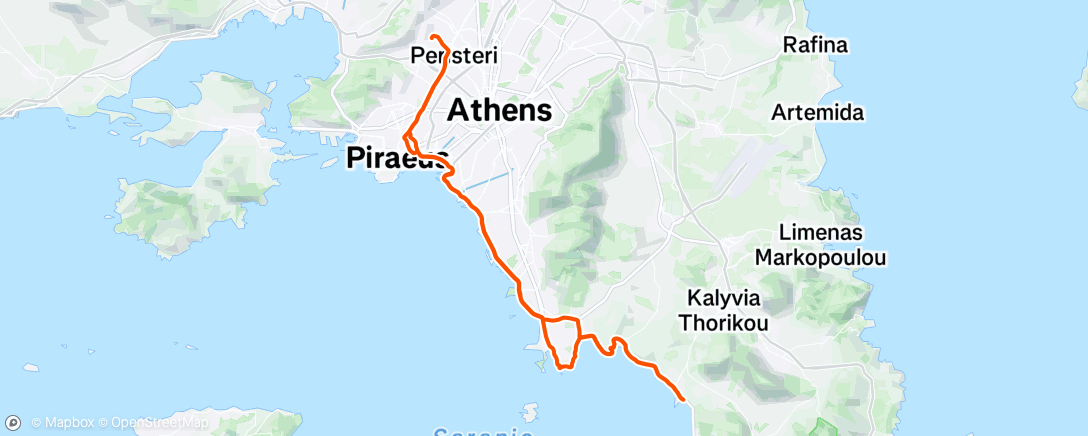 Map of the activity, Morning Ride