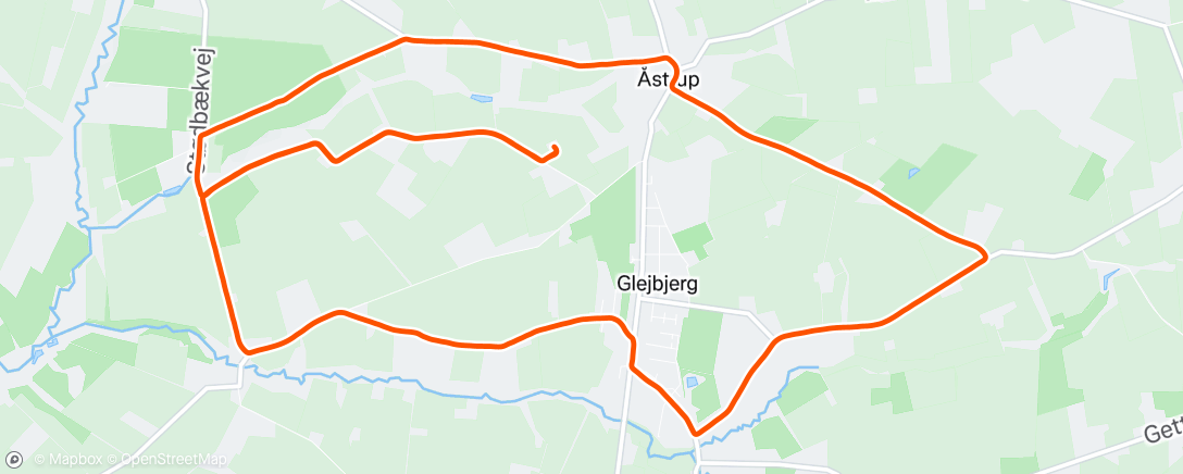 Map of the activity, Morning Run