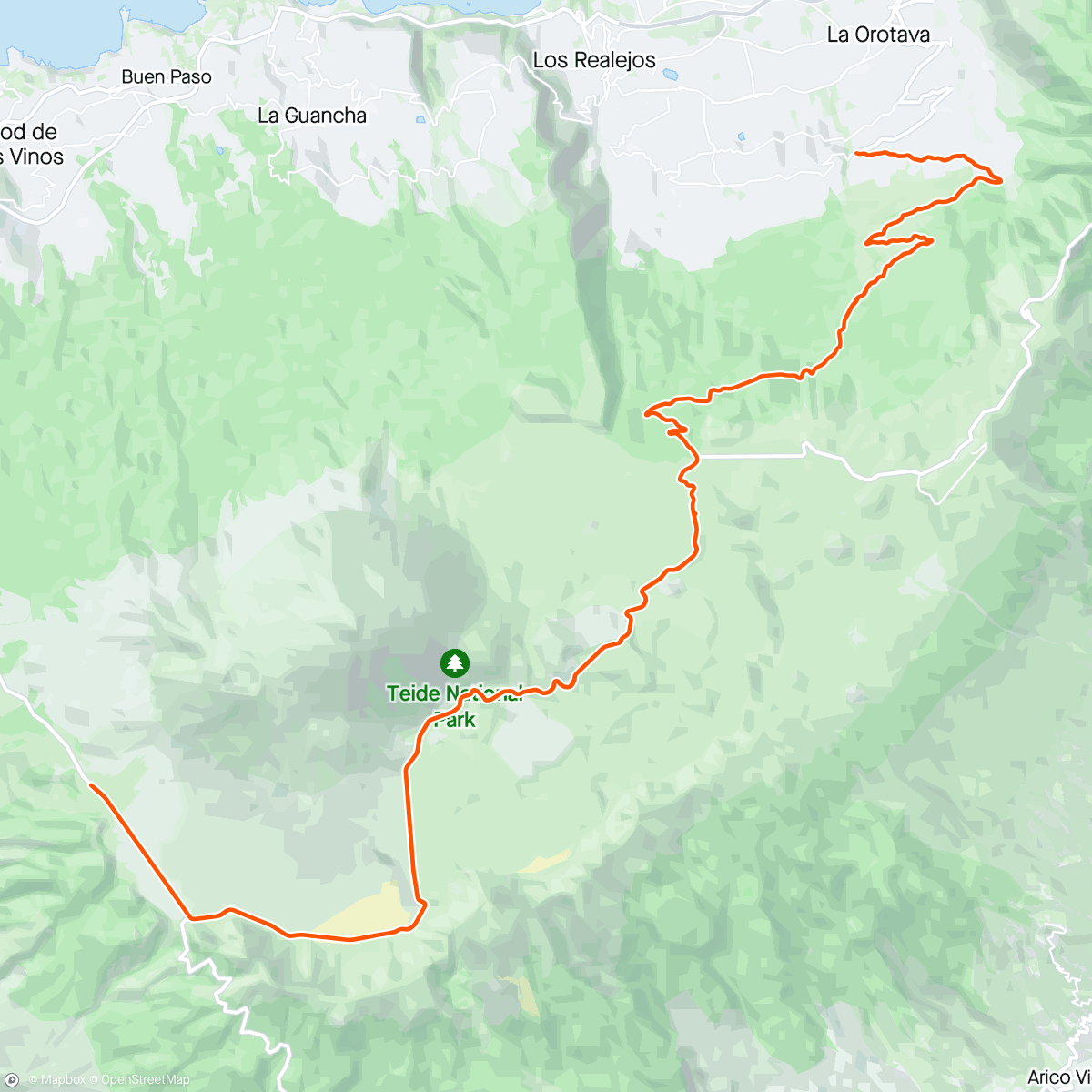 Map of the activity, J12 🌋 : CLM + route, seuil et vo2 max 💪