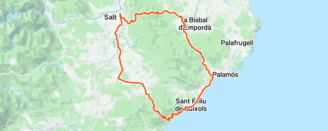 Mapa da atividade, Lunch Ride