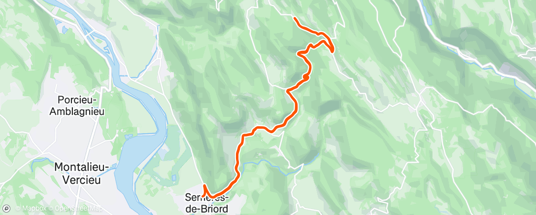 Map of the activity, Afternoon Ride