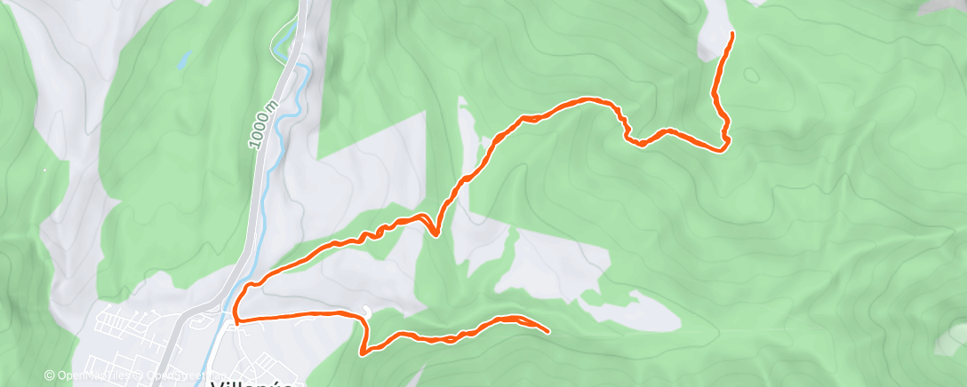 Map of the activity, Lunch Trail Run