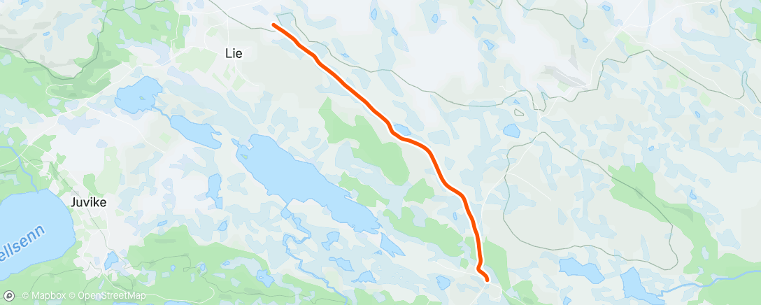 Map of the activity, Afternoon Walk