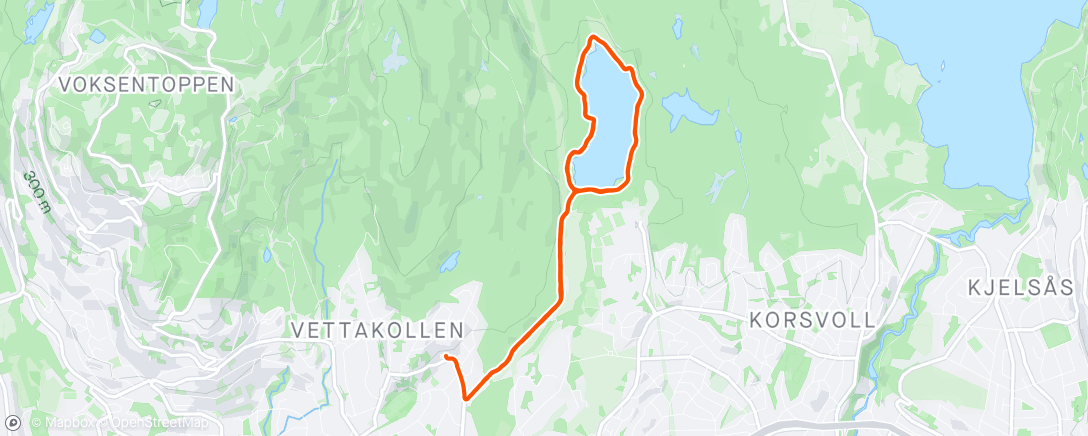 Map of the activity, 10K på frokost