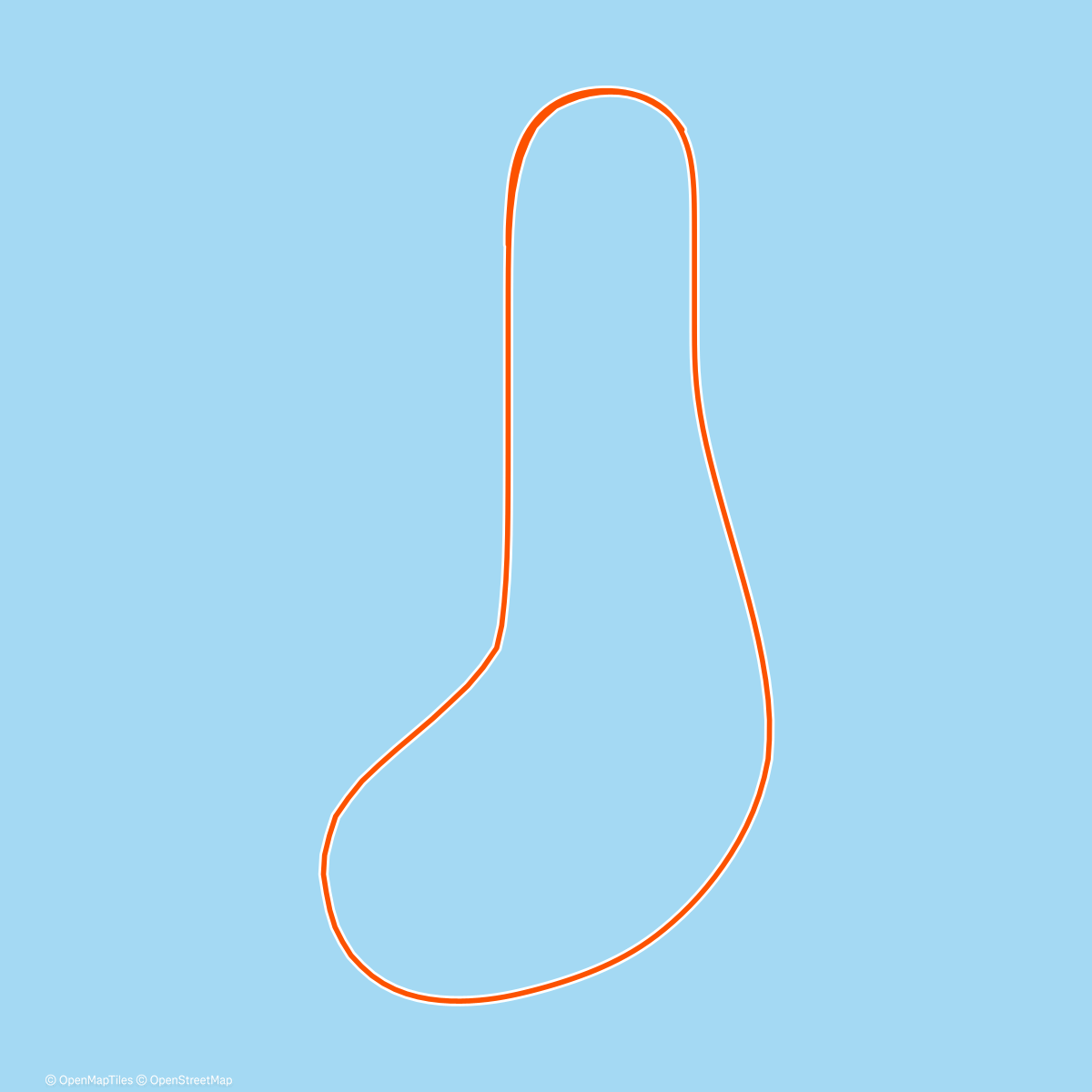 Map of the activity, MyWhoosh - The Sprinter's Paradise