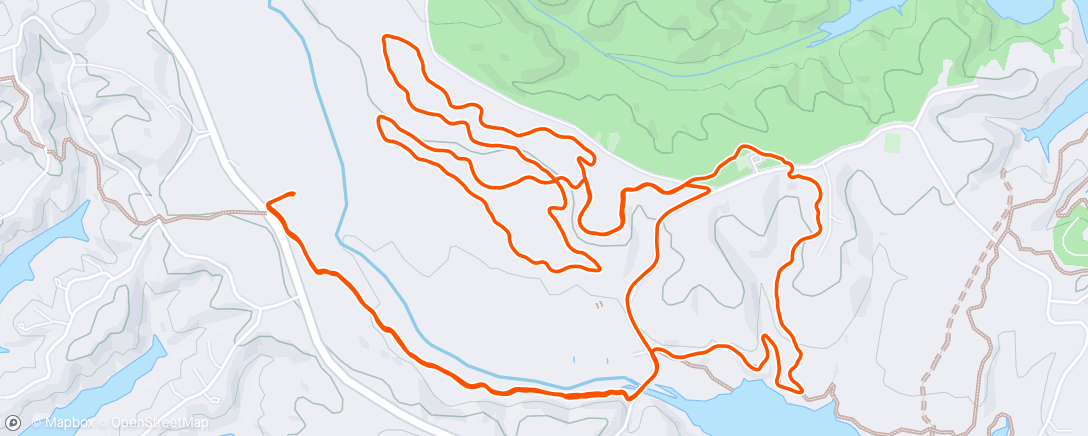 Map of the activity, Afternoon Run