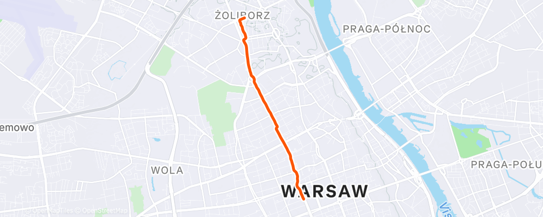 Map of the activity, Morning Ride