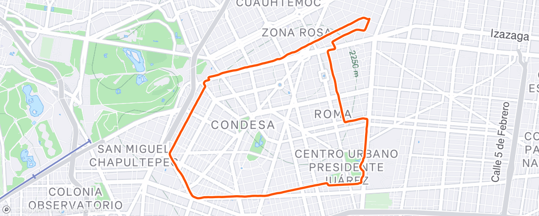 Map of the activity, So Polanco