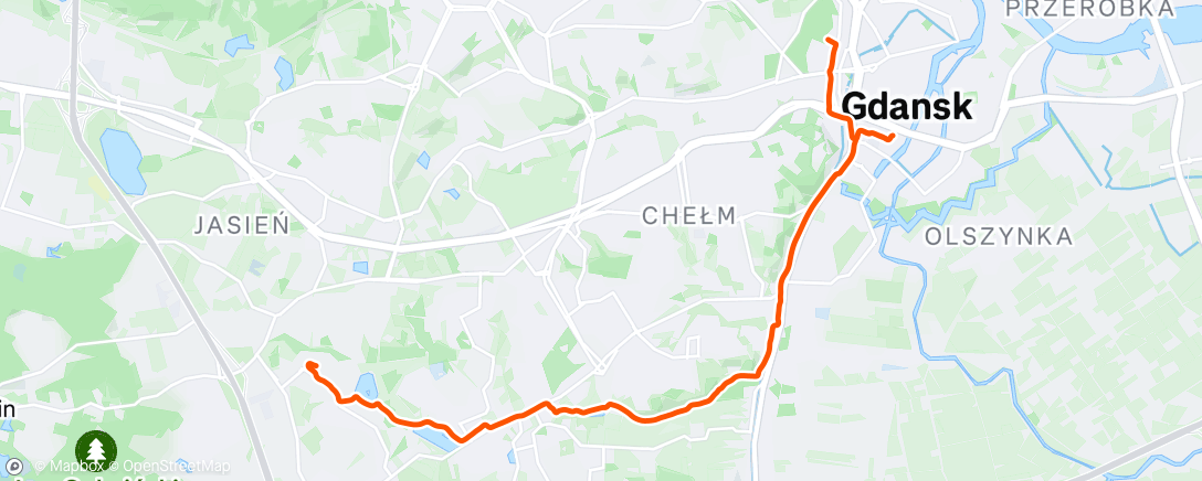 Map of the activity, Afternoon Ride