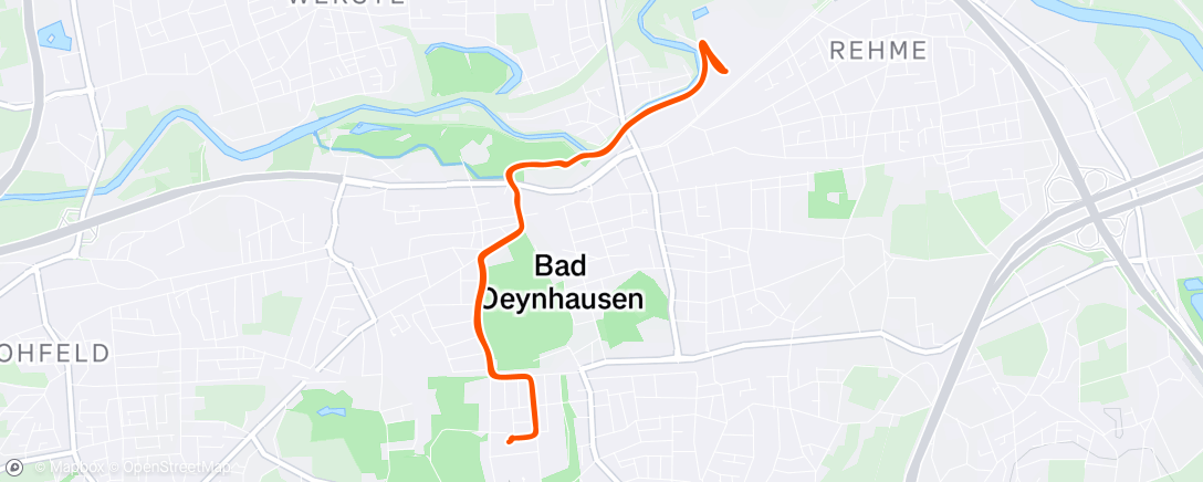 Map of the activity, Fahrt am Nachmittag