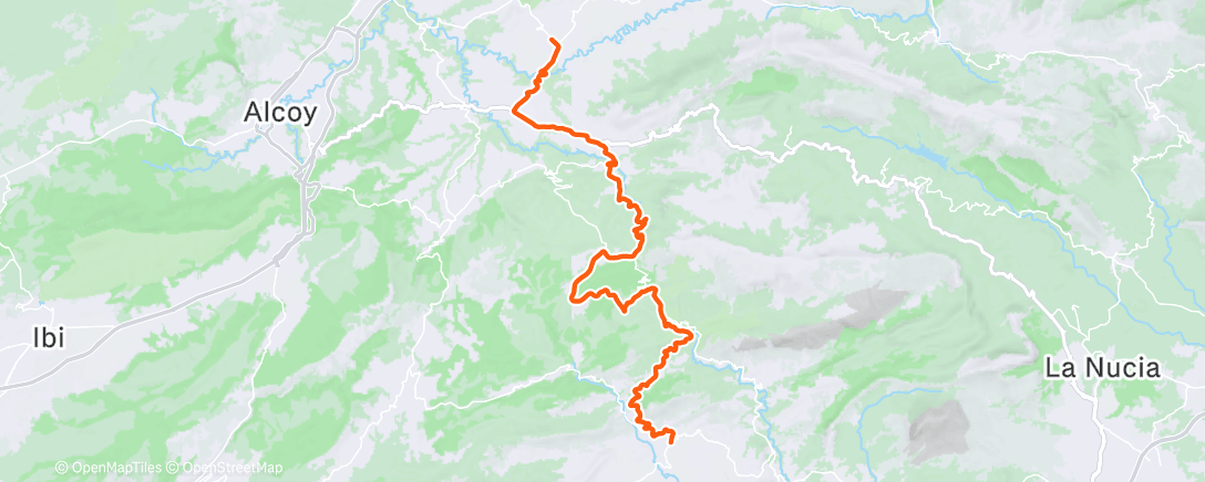 Карта физической активности (ROUVY - Gorga to Port de Tudons to Relleu | Spain)