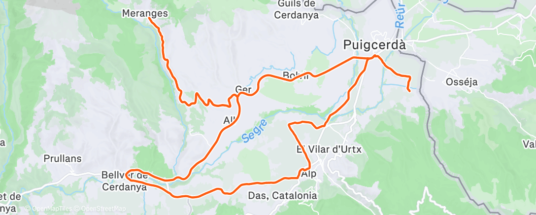 Map of the activity, Morning Ride