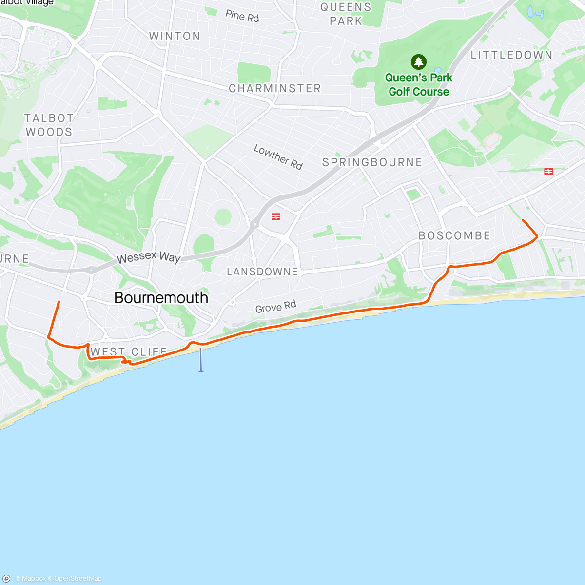 Map of the activity, Run to Work