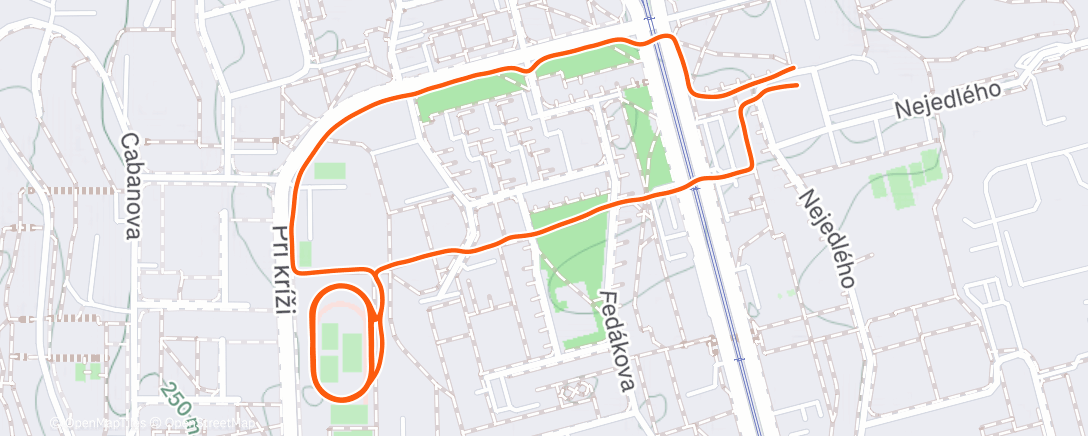 Карта физической активности (Afternoon Run)