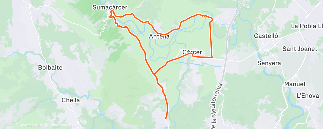 Map of the activity, • Traguent la 🐐 a pasejar