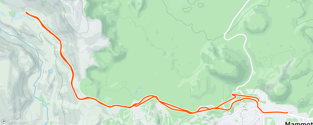 Map of the activity, Morning Hike