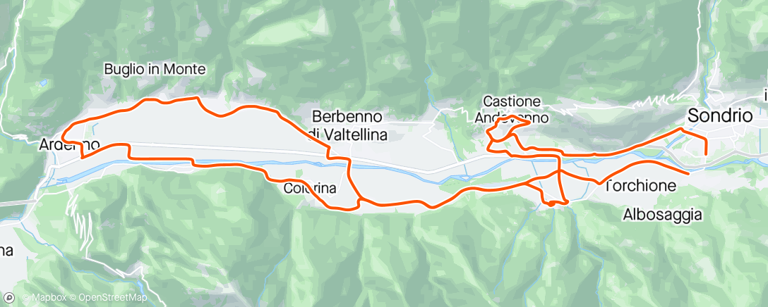 Map of the activity, Giro pomeridiano troppo vento👎